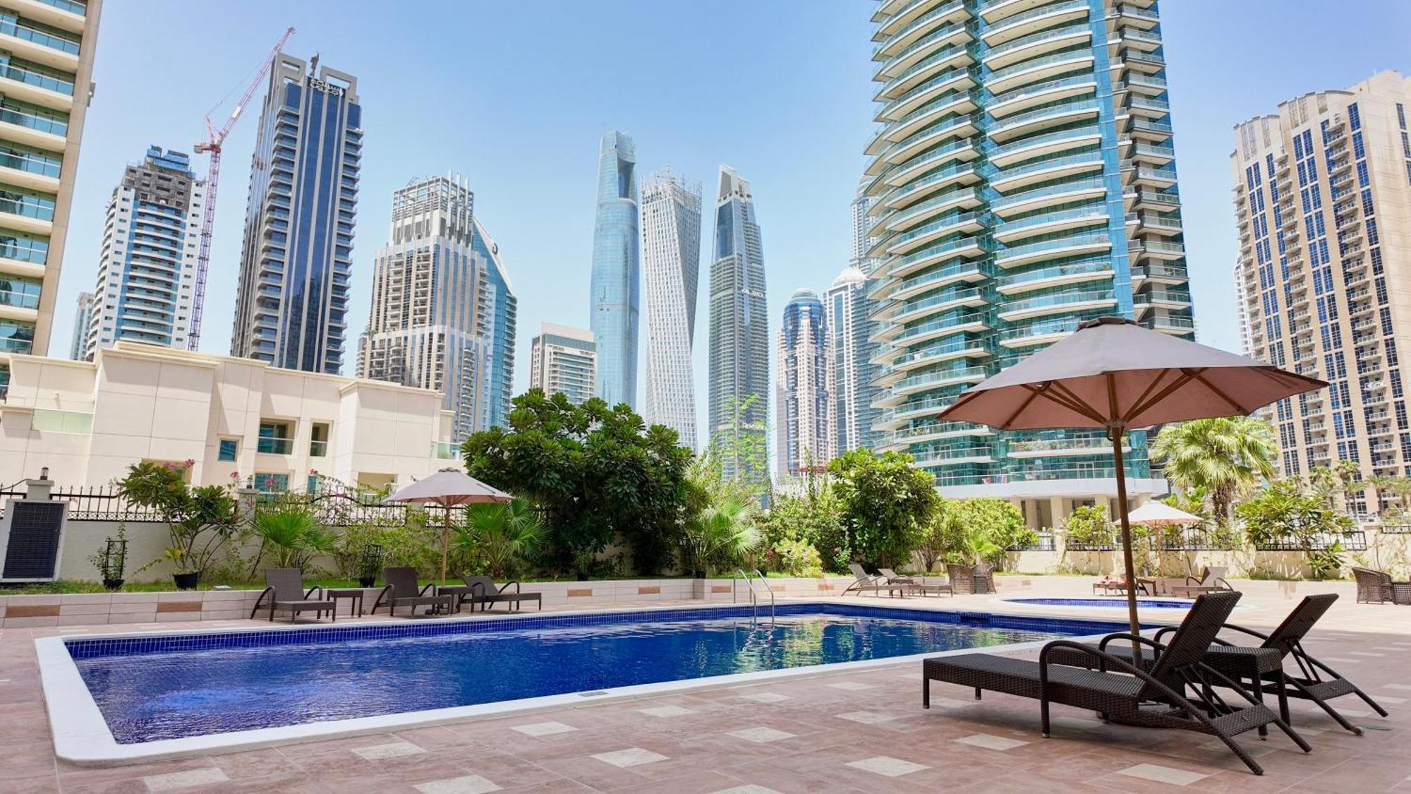 Spacious 2 Bed Apt At Marina High Floor دبي المظهر الخارجي الصورة
