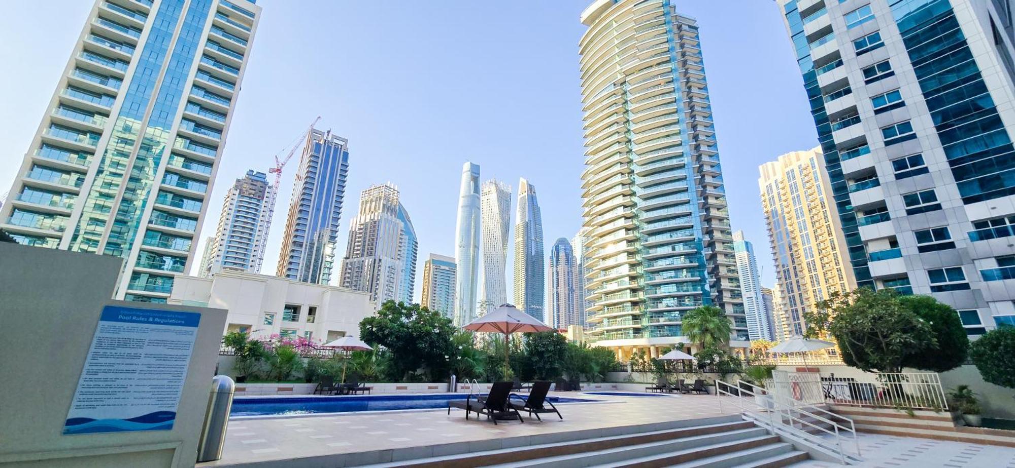 Spacious 2 Bed Apt At Marina High Floor دبي المظهر الخارجي الصورة